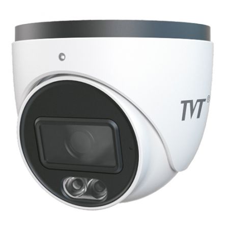 Tvt TD-9544C2(PE/WR2) Câmera IP Dome 4MP 2.8mm Full Color IR30 IP67 Áudio MIC TVT