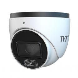 Tvt TD-9584S4-C(D/PE/AW2) Cámara Domo IP 8MP 2.8mm Iluminación Dual 30m IP67 Audio