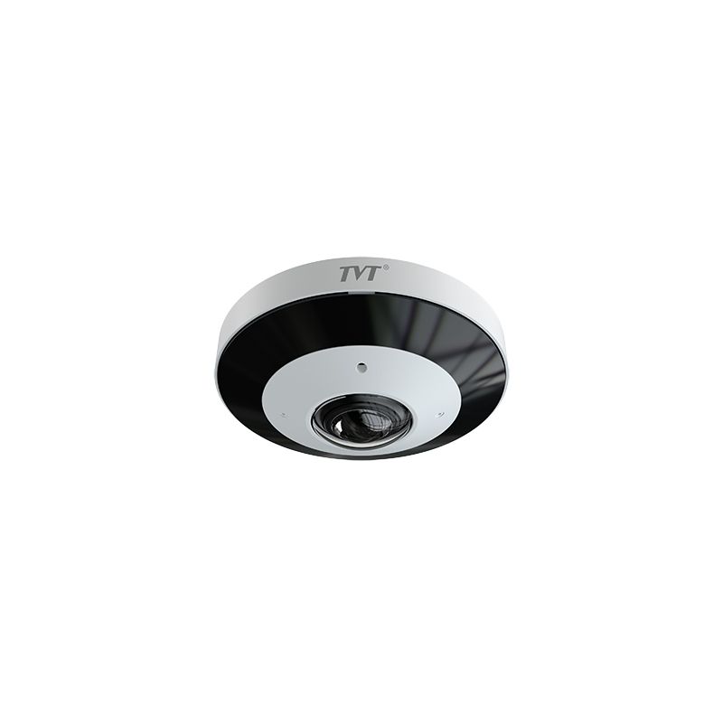 Tvt TD-9568E3B-A(D/PE/AR1) Cámara Fisheye panorámica IP 6MP 1.65mm IR20 E/S Audio Alarma MIC P2P