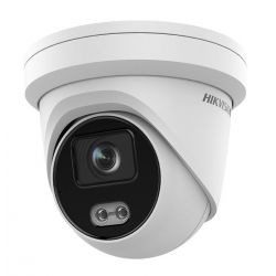 Hikvision pro DS-2CD2327G2-L(2.8MM) Câmera IP Dome 2MP 2.8mm IP67 ColorVu Acusense Hikvision