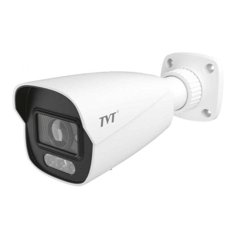 Tvt TD-9442C2(D/AZ/PE/AW3) Câmera bullet IP 4MP motorizada 2,8 ~ 12 mm Iluminação dupla luz branca IR40 WDR120…