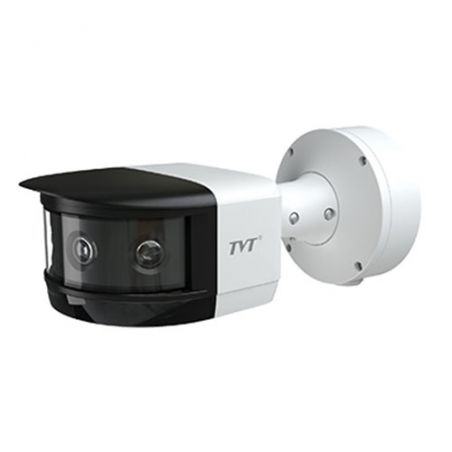 Tvt TD-6424M3(D/PE/AR2) Câmera tubular IP Starlight de 8MP 180° Panorâmica 3,3mm IR 20m IP67 1E/1S áudio-alarme TVT