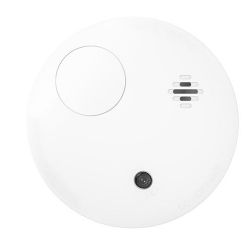 Hikvision alarms DS-PDSMK-E-WE Detector de fumaça fotoelétrico sem fio com alcance interno de 868 MHz de 1,6 km