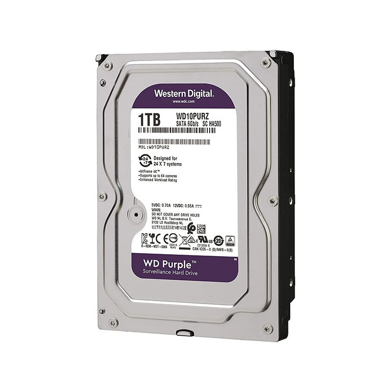 Western digital WD11PURZ Disco rígido Western Digital roxo de 1 TB (1024 GB).