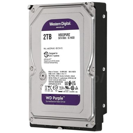 Western digital WD23PURZ Disco rígido Western Digital roxo de 2 TB (2.048 GB).