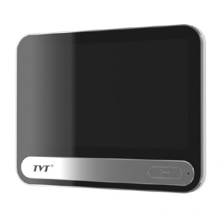 Tvt TD-E2137-PE/TP/WF Poste intérieur vidéophonique 7". Écran tactile IPS 7" 1024 × 600, 300 cd/m2. Microphone