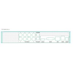 Tvt TD-2008NS-HL-L Enregistreur DVR 5en1 8CH 1080 + 2IP 5MP 1xHDD E/S Audio TVT