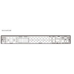 Tvt TD-2716NE-HP Enregistreur DVR 5en1 8MP 16CH + 8IP 2HDD VCA Alarme 16/4 Audio 8/1 TVT