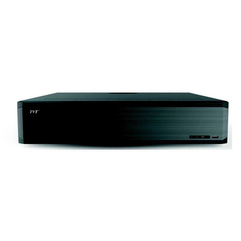 Tvt TD-3332H8-B2 Gravador IP NVR 32CH 12MP 8xHDD I/O Alarme de áudio 160Mbps Detecção facial Placas de licença TVT