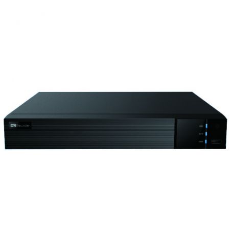 Tvt TD-3104H1-4P-B2-B Enregistreur IP NVR 4CH 8MP 4CH PoE 1HDD VCA, plaques d'immatriculation faciales, périmètre