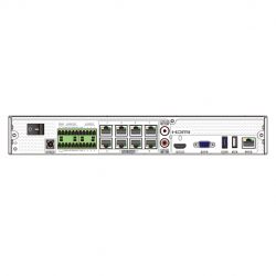 Tvt TD-3308H1-8P-B2-B Enregistreur IP NVR 8CH 12MP 8PoE Audio 1HDD Alarme 8/4 Fonctionnalités intelligentes TVT