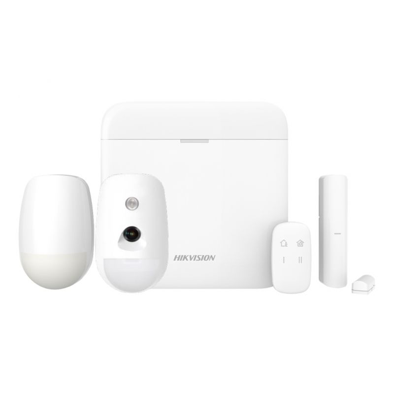 Hikvision alarms KIT AXPRO 64/2G AXPRO Kit 868MHz 64 zones Hikvision Panel + PIRCAM + PIR + Remote control + Contact