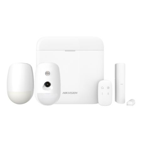 Hikvision alarms KIT_AXPRO_96 AXPRO Kit 868MHz 96 zones Hikvision Panel + PIRCAM + PIR + Remote control + Contact