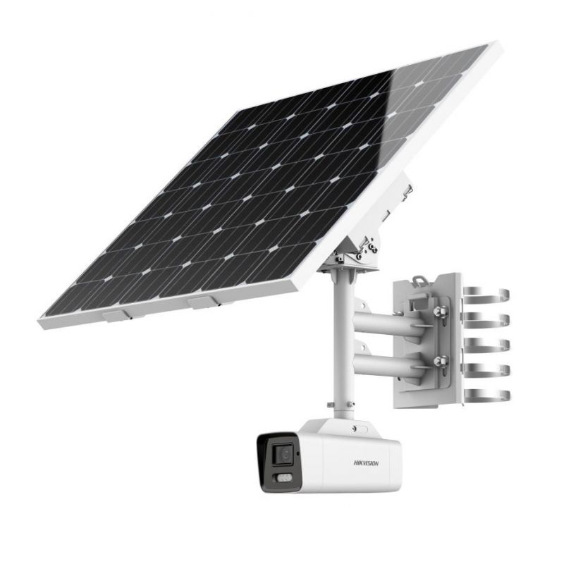 Hikvision solutions DS-2XS6A46G1/P-IZS/C36S80(2.8-12MM) Kit Cámara Bullet 4MP 2.8-12 mm con energía solar ANPR 4G