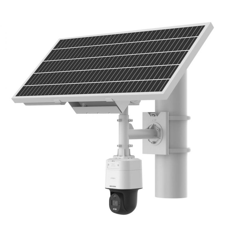 Hikvision pro DS-2XS3Q47G1-LDH/4G/C18S40(4MM) Solar Powered 4MP 4mm PT Camera Kit ColorVu 24/7 4G White Light 30m