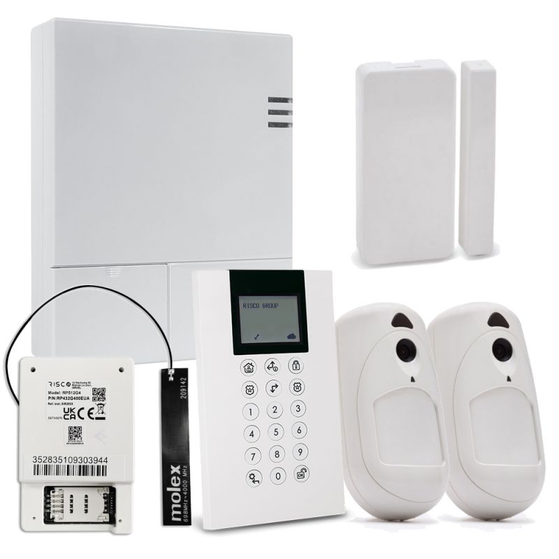 Risco KIT_LIGHTSYS_AIR_D Kit LightSys Air Central D. + Módulo 4G + 2 PIRCAM + Contato + Teclado