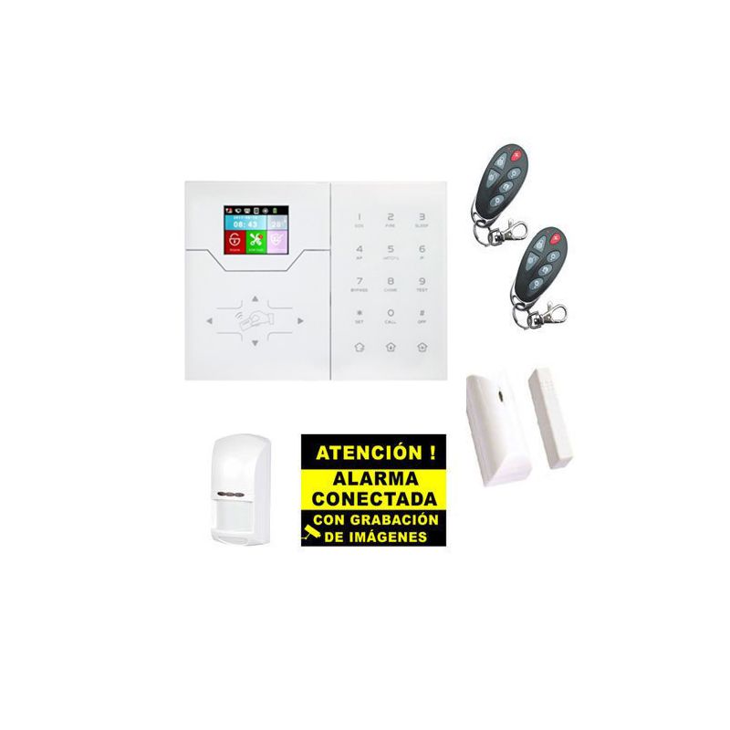 Bysecur alarms BSC02298 Bysecur IP / GSM Alarm Kit. Central + 1 PIR + 1 Magnetic Contact + 2 Remote Controls