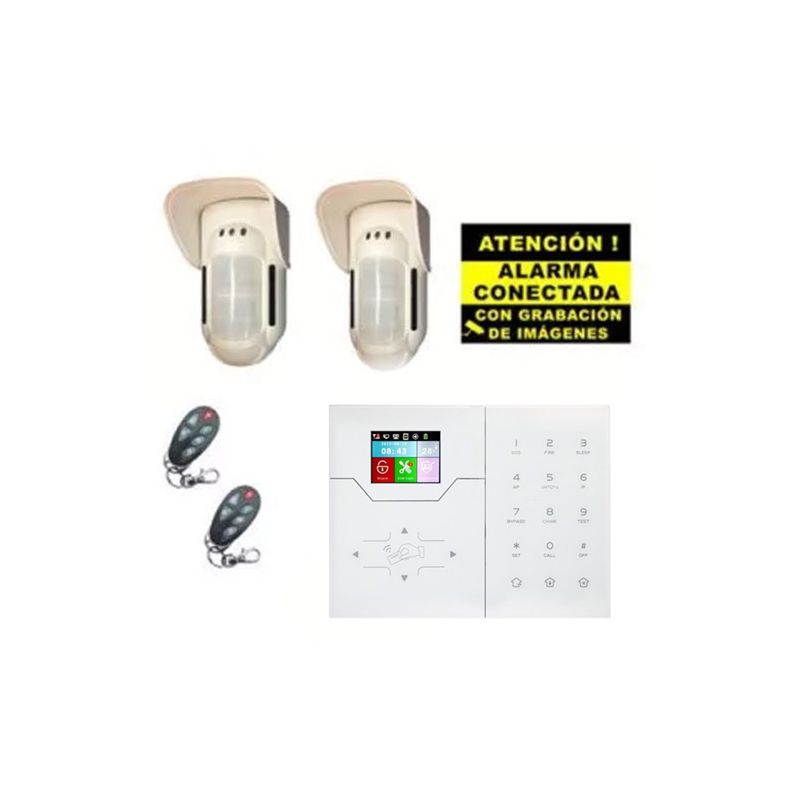 Bysecur alarms BSC02296 Bysecur IP / GSM Alarm Kit. Central + 2 Outdoor Volumetric + 2 Remote Controls