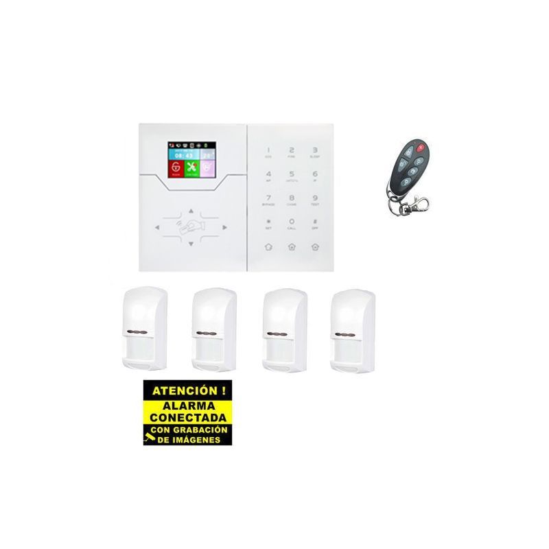 Bysecur alarms BSC02294 Bysecur IP / GSM Alarm Kit. Central + 4 PIR + Command