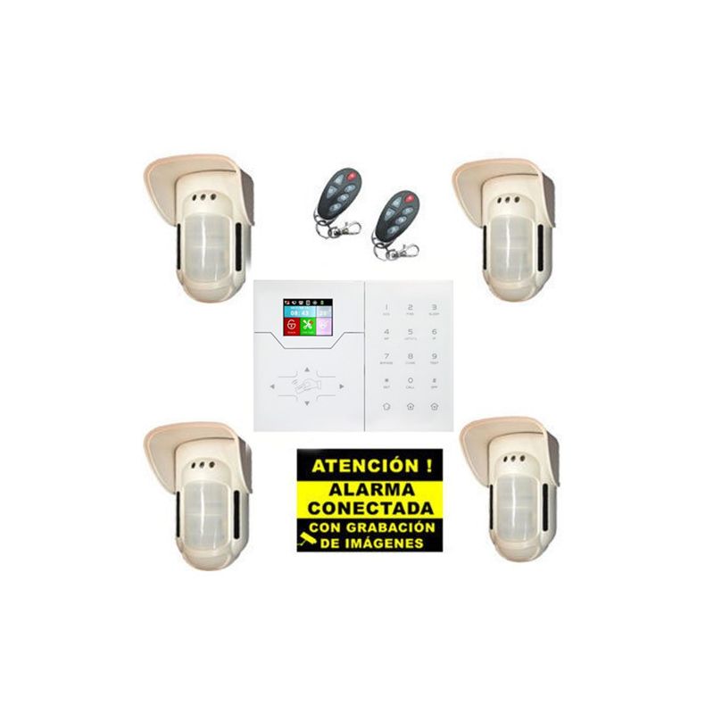 Bysecur alarms BSC02297 Bysecur IP / GSM Alarm Kit. Central + 4 Outdoor Volumetric + 2 Remote Controls