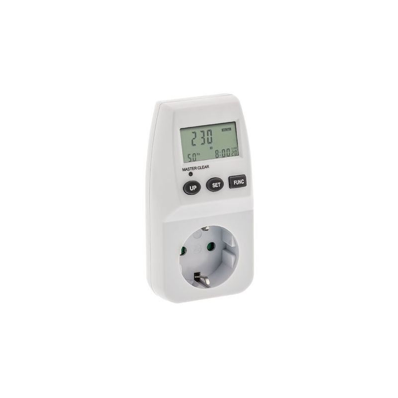 Bysecur BSC02283 Compteur de consommation électrique pour prise intérieure avec différents paramètres