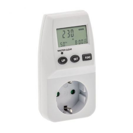 Bysecur BSC02283 Indoor socket power consumption meter with different parameters