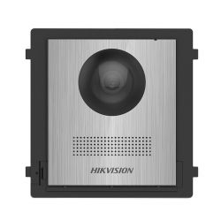 Hikvision intercom DS-KD8003-IME2/NS Module de portier vidéo interphone 2 fils caméra HD 2 MP Fisheye IR Acier…