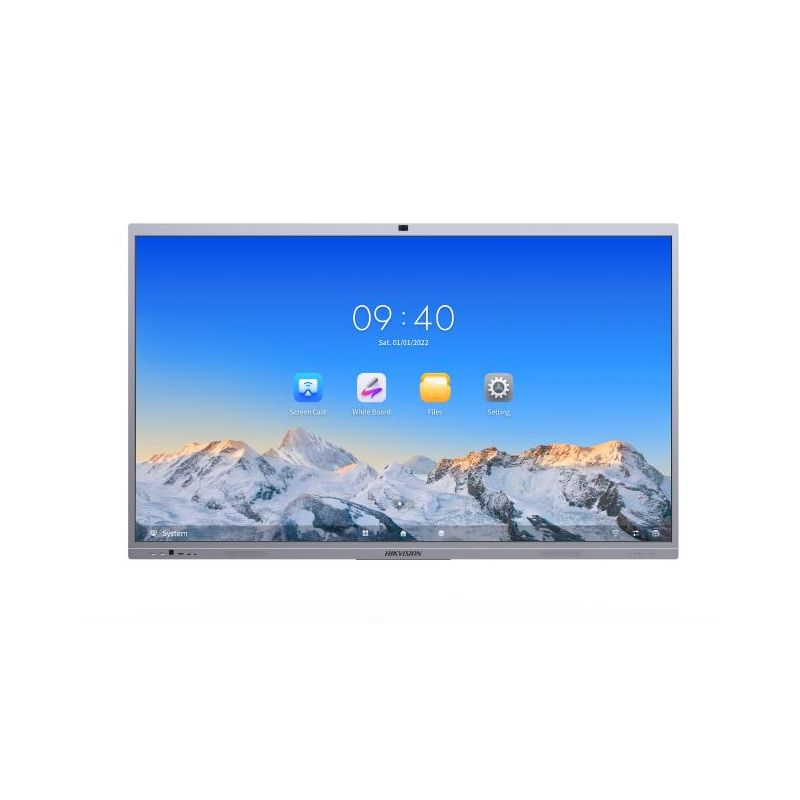 Hikvision display DS-D5C65RB/B Alto-falante com microfone de tela interativa DLED 65 "4K. Câmera de videoconferência