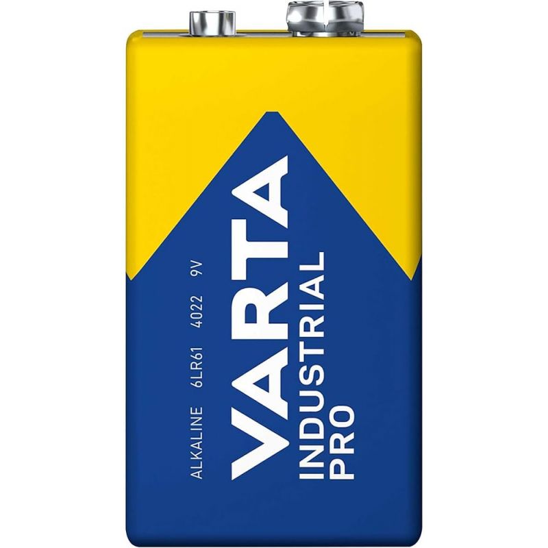 Bysecur 1604 9V High-power, long-lasting and reliable 9V battery Varta industrial Pro