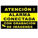 Bysecur BSC01366 Placa de Alarma Conectada PVC para interior/exterior