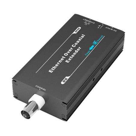 Folksafe POC7001R Extensor do receptor Alimentação e Ethernet através de um único cabo coaxial