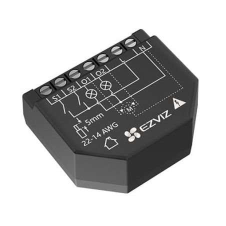 Ezviz CS-T36-R100-WM Smart WiFi Relay Black Wireless lighting control. Electric consumption measurement