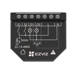 Ezviz CS-T36-R100-WM Relé WiFi Inteligente Color Negro Control inalámbrico de iluminación