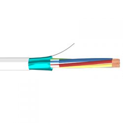 Bysecur BSC21545 100m roll of halogen-free 4-wire shielded flexible cable (4x0.22 AL/M HF)