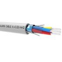 Bysecur BSC21545 Rolo de 100m de cabo flexível de 4 fios blindado sem halogênio (4x0,22 AL/M HF)