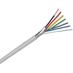 Bysecur BSC21549 100m roll of halogen-free 4+2-wire shielded flexible cable (AL/M 4x0.22+2x0.75 HF)