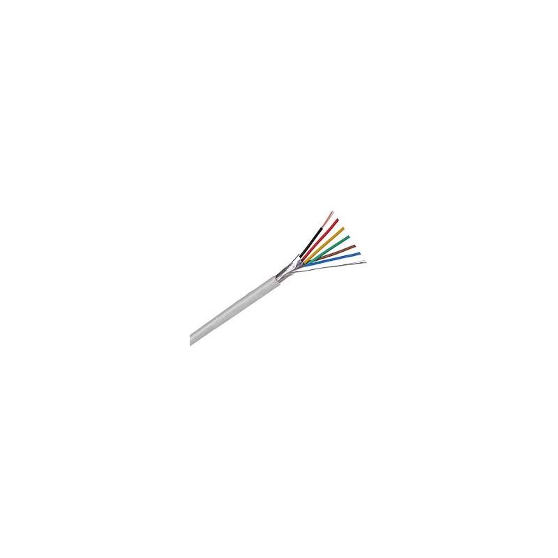 Bysecur BSC21549 100m roll of halogen-free 4+2-wire shielded flexible cable (AL/M 4x0.22+2x0.75 HF)