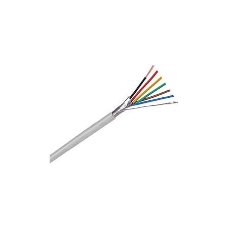 Bysecur BSC21549 100m roll of halogen-free 4+2-wire shielded flexible cable (AL/M 4x0.22+2x0.75 HF)