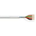 Bysecur BSC21550 Rolo de 100m de cabo flexível 6+2 fios blindado sem halogênio (AL/M 6x0,22+2x0,75 HF)