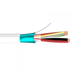 Bysecur BSC21551 100m roll of halogen-free 8+2-wire shielded flexible cable (AL/M 8x0.22+2x0.75 HF)