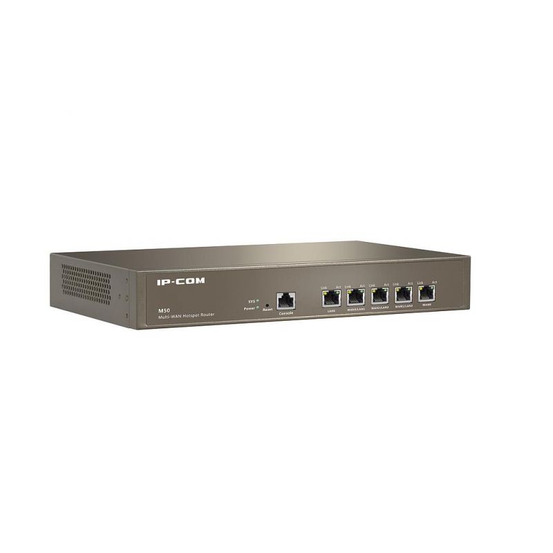 Ipcom M50 Router Profesional 5 puertos Gigabit WAN múltiple PYMES VPN Portal Cautivo