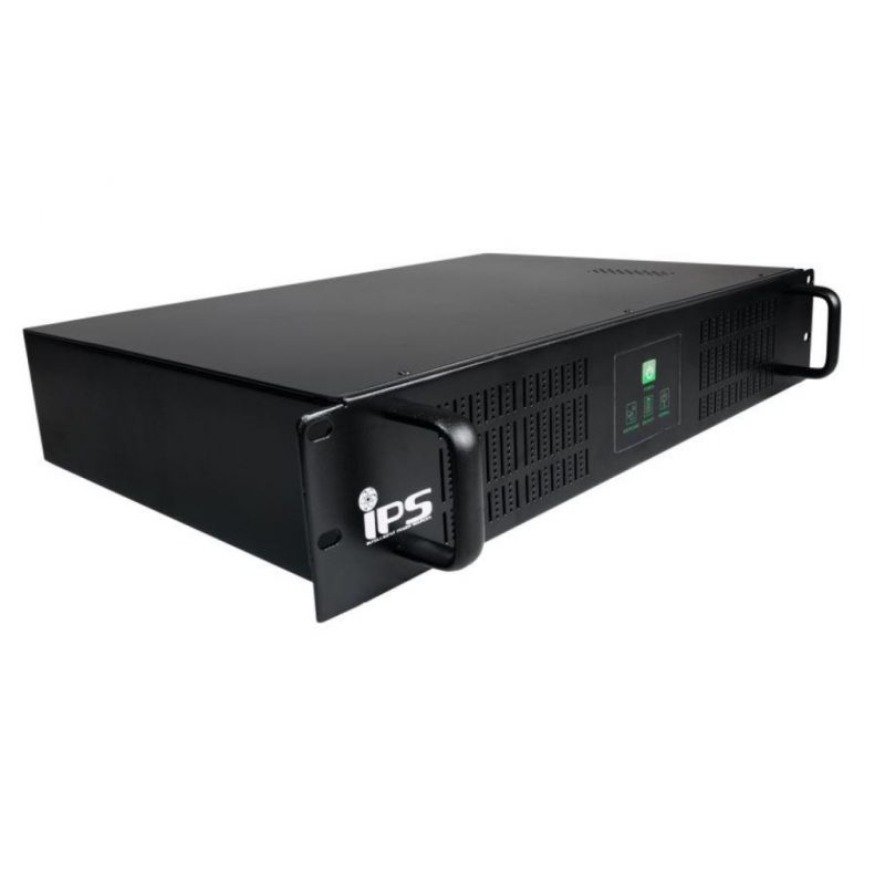 Bysecur CCTVUPS-2U-1200-LCD Onduleur Rackable 2U 1200VA/720W 2x7Ah Schuko+IEC USB Spécial Sécurité