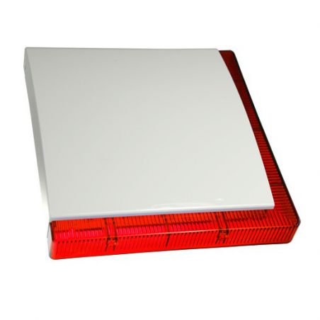 Bysecur alarms SE-VEGA STD_RED Sirene piezoelétrica externa de grau 3 com fio e lançador de flash. Flash vermelho