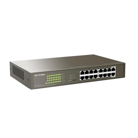 Ipcom G1116P-16-150W Switch 16 portas Gigabit não gerenciáveis ​​16 portas PoE rackable L2 IP-COM