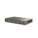 Ipcom G1116P-16-150W Switch 16 portas Gigabit não gerenciáveis ​​16 portas PoE rackable L2 IP-COM