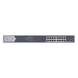 Hikvision DS-3E1518P-SI Switch 16 portas PoE 10/100/1000 Mbps 2 portas SFP Uplink Hik ProConnect Gerenciamento…