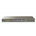 Ipcom G1124P-24-250W Switch 24 portas PoE Gigabit não gerenciável rackável L2 IP-COM