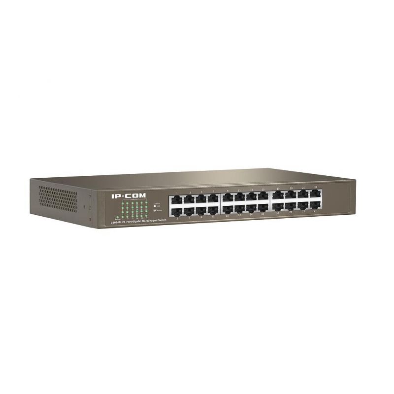 Ipcom G1024D Switch 24 ports non-manageable Gigabit L2 rackable 13" IP-COM