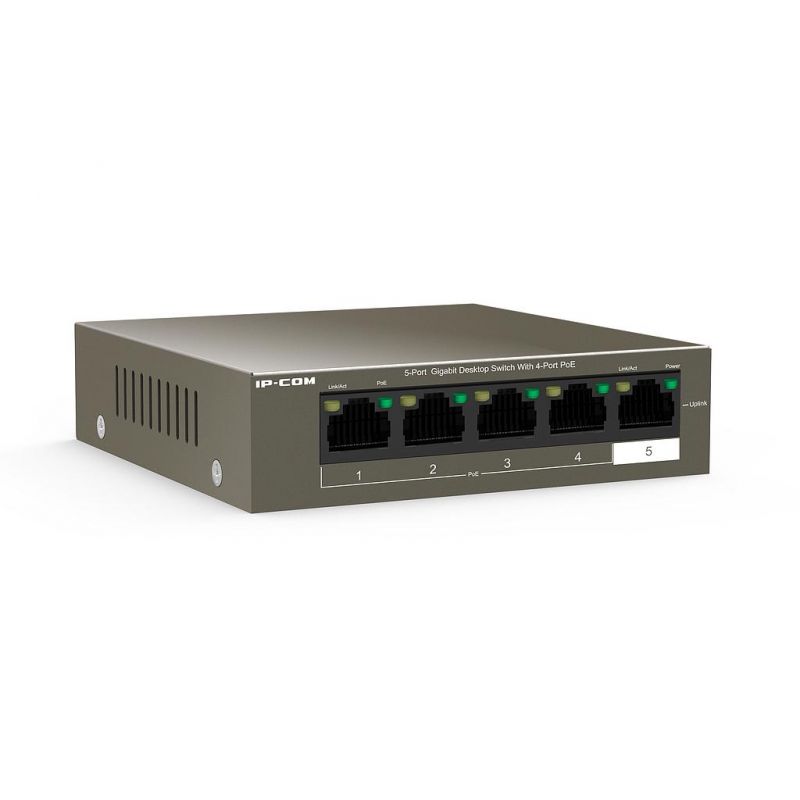 Ipcom G1105P-4-63W Switch 5 ports non-manageable Gigabit L2 4PoE IP-COM