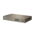 Ipcom G1110P-8-150W Switch 8 portas PoE + 2 portas SFP Gigabit não gerenciável em rack L2 IP-COM